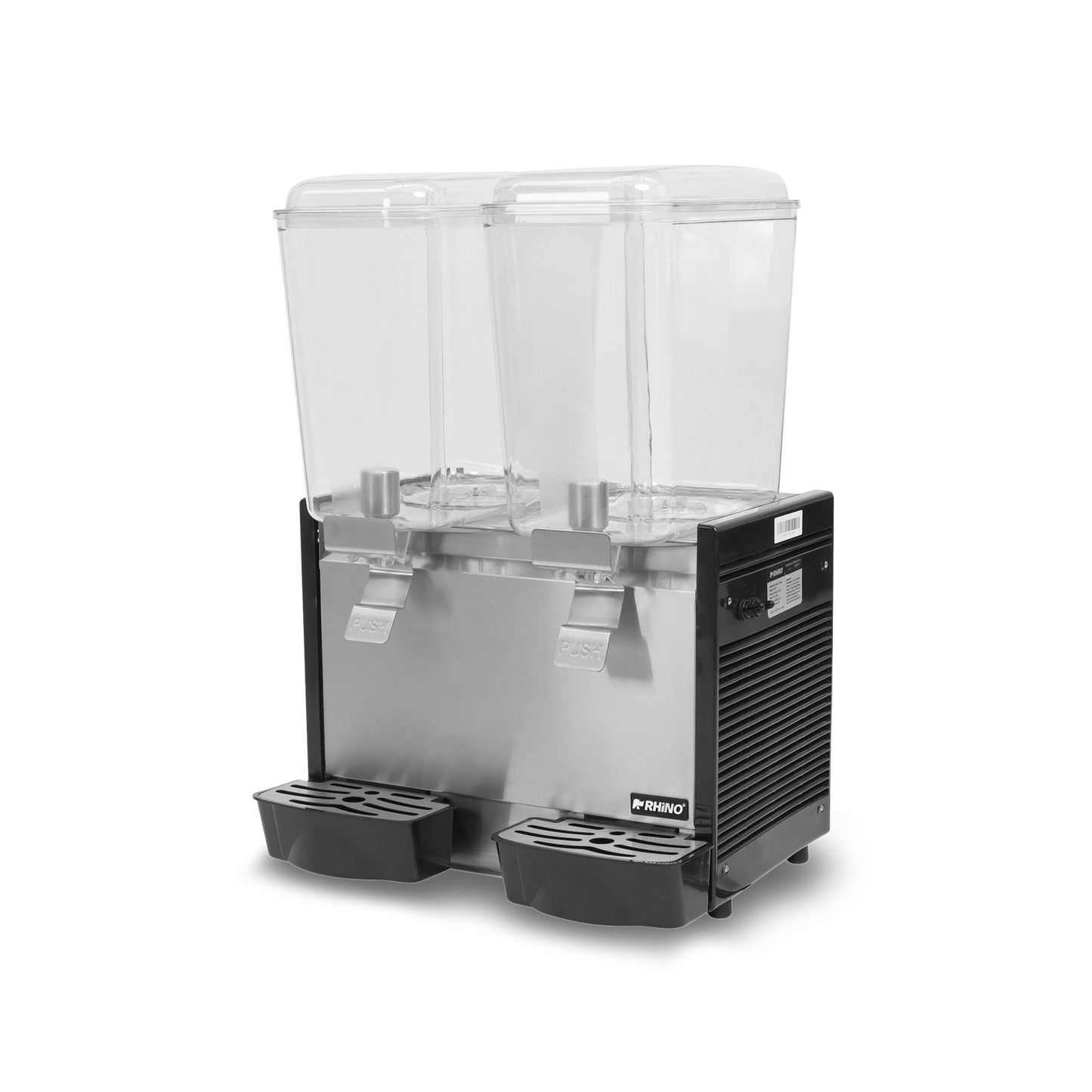 Dispensador de bebidas frías, 2 tanques con capacidad de 18 litros c/u