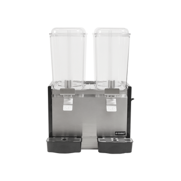 Dispensador de bebidas frías, 2 tanques con capacidad de 18 litros c/u