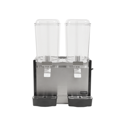 Dispensador de bebidas frías, 2 tanques con capacidad de 18 litros c/u