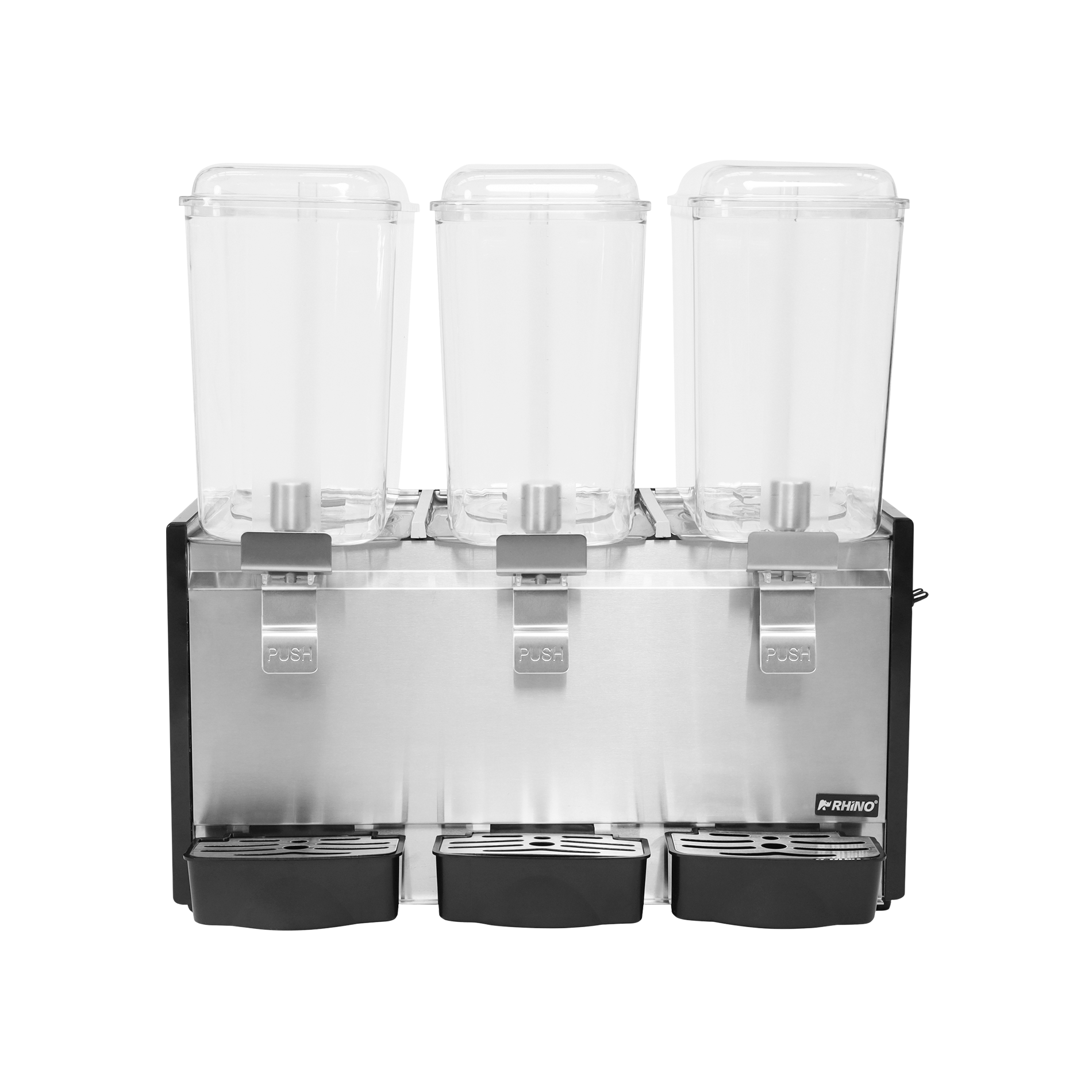 Dispensador de bebidas frías, 3 tanques con capacidad de 18 litros c/u