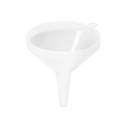 Embudo de plástico 8 oz, espesor 1 mm.