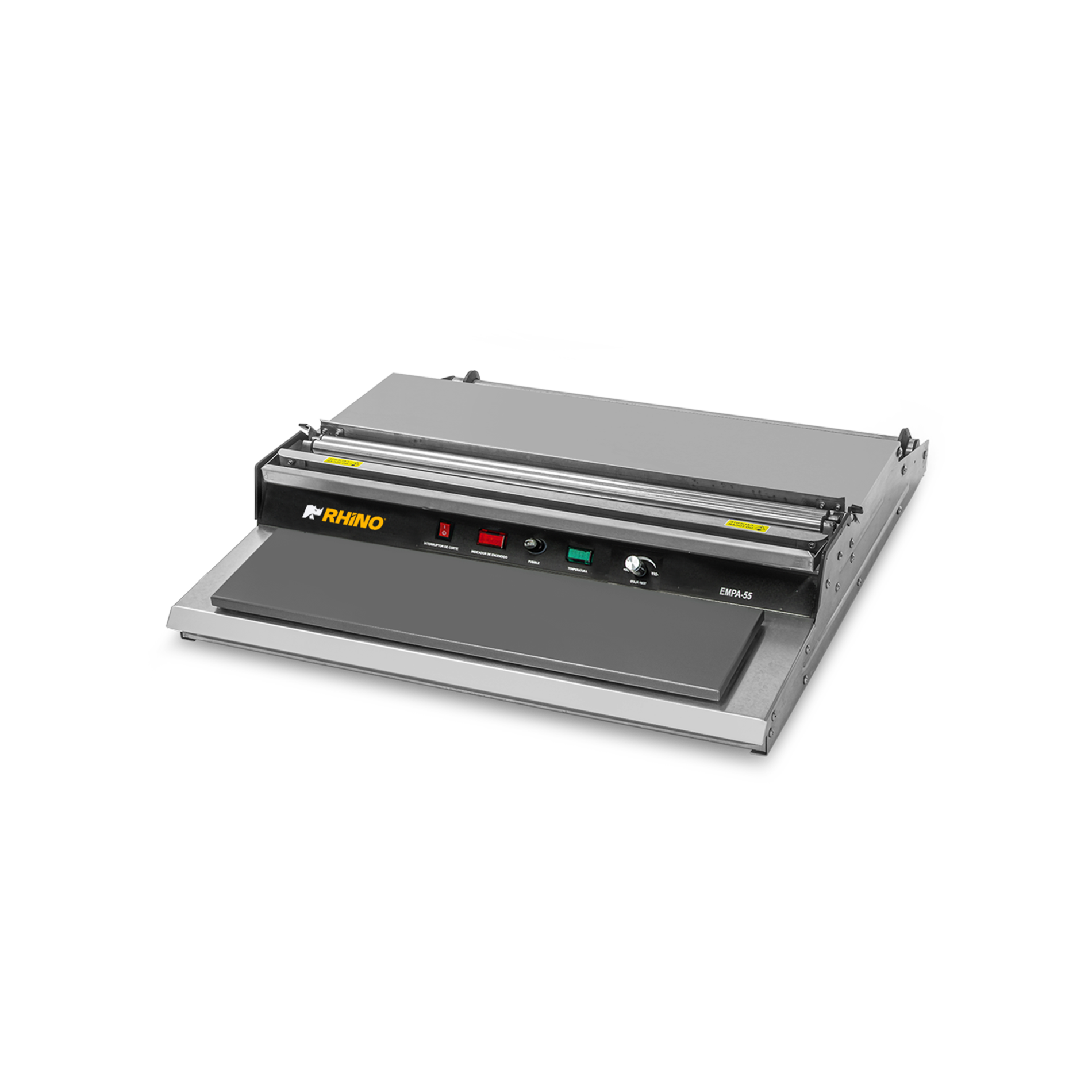 Emplayadora para rollos de 30 a 55 cm de ancho.