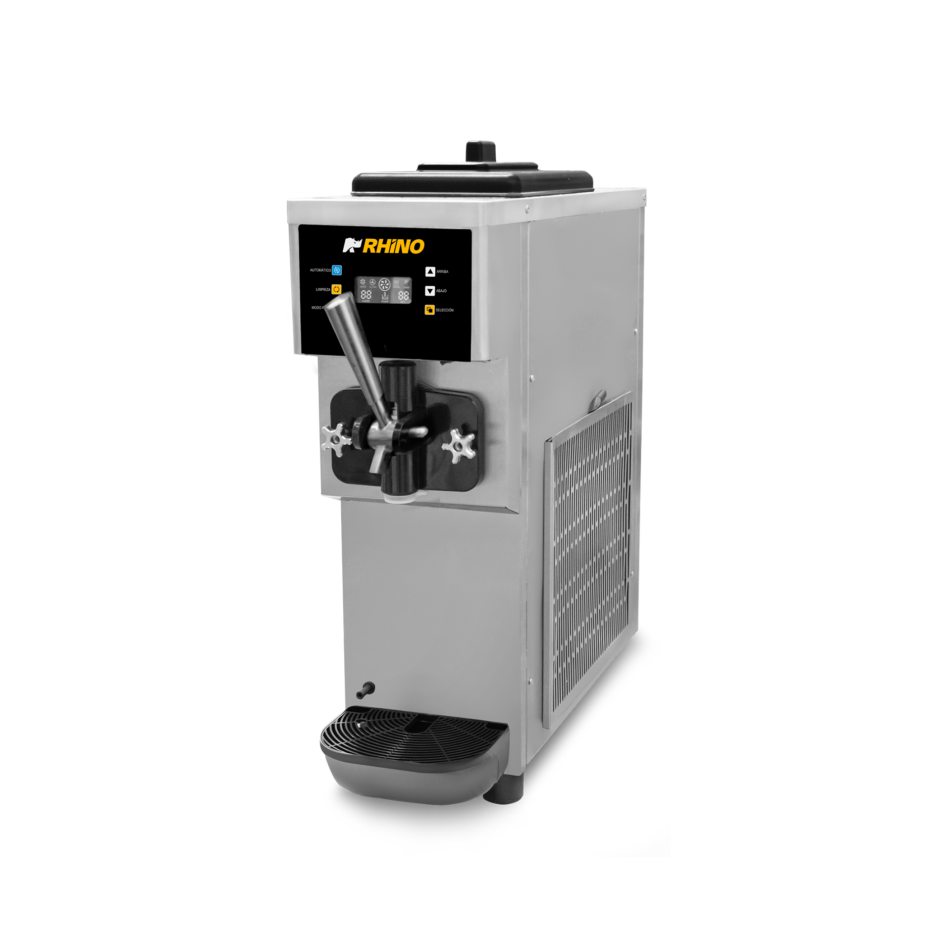 Máquina de helado de mostrador, capacidad de producción 10 L/h.