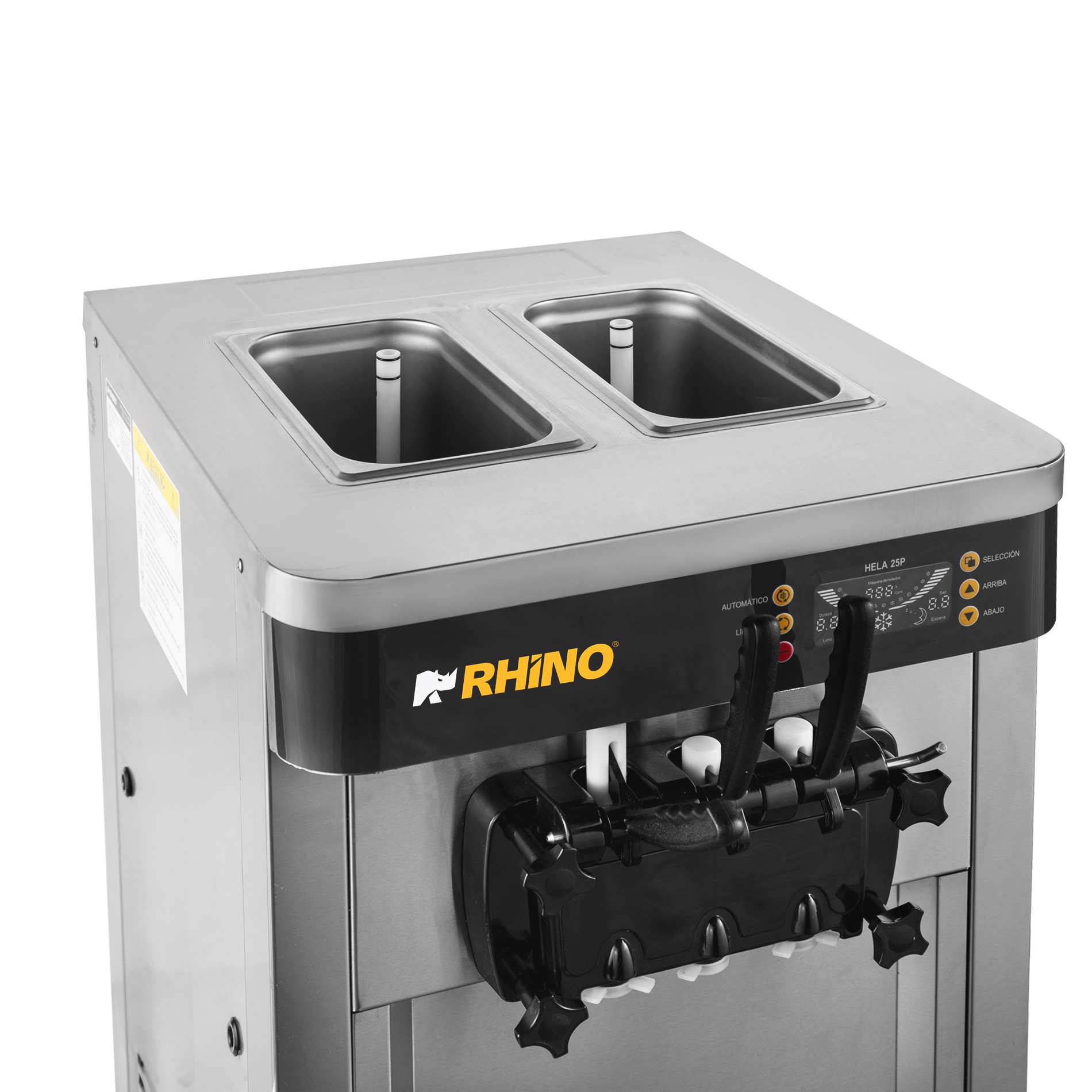 Máquina de helado suave, capacidad de producción 25 L/h.