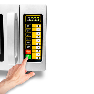Horno de microondas 0.9 pies digital. Potencia de 1,000 W, consumo 1,500 W