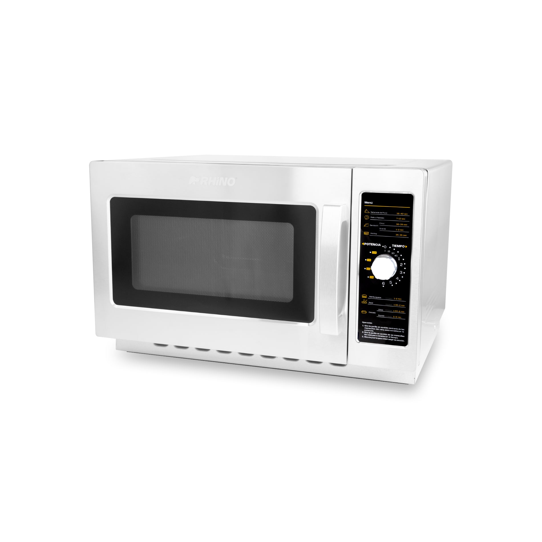 Horno de microondas 1.2 pies análogo, 34 litros de capacidad. Potencia de 1,000 W,