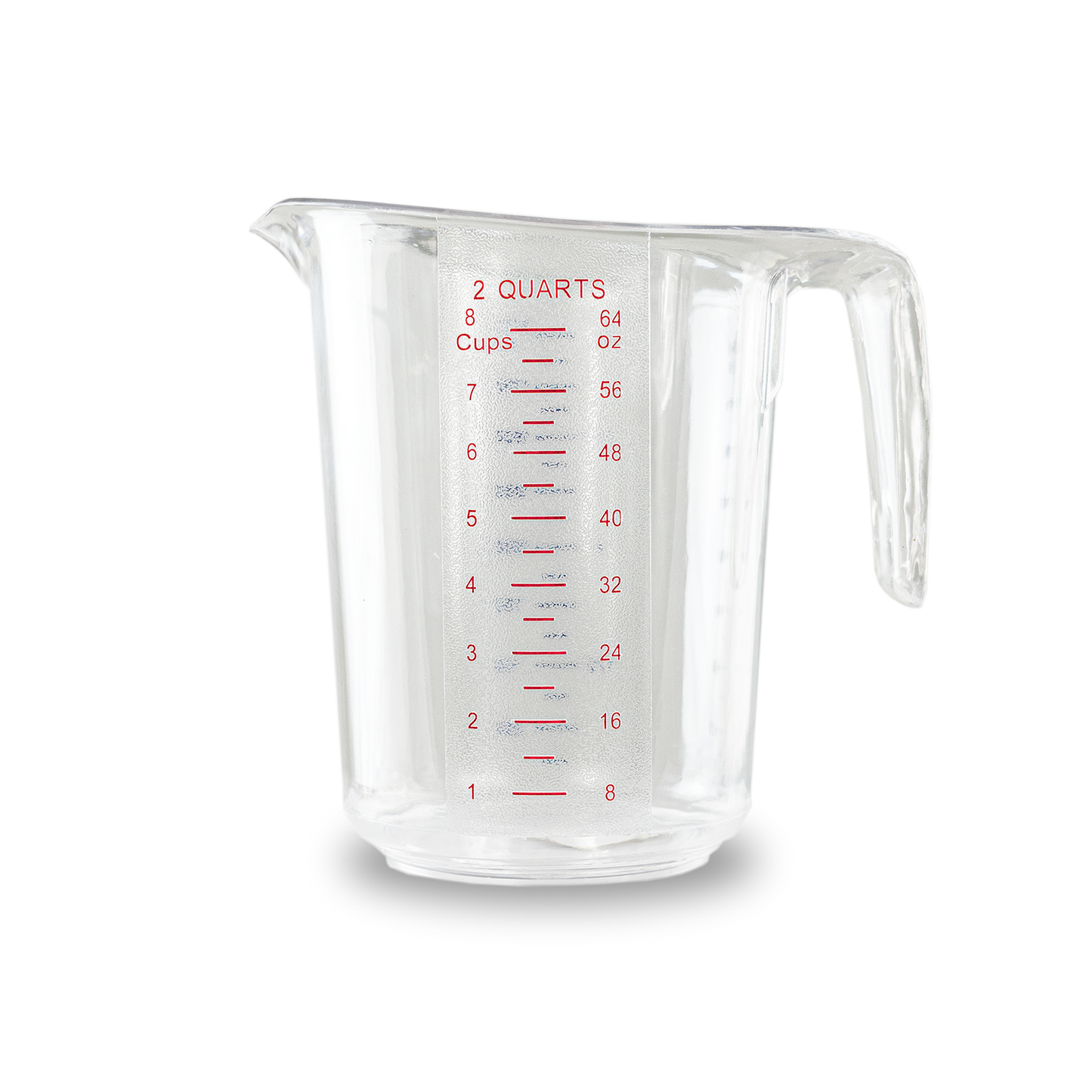 Jarra de policarbonato medidora graduada, capacidad de 1 litro.