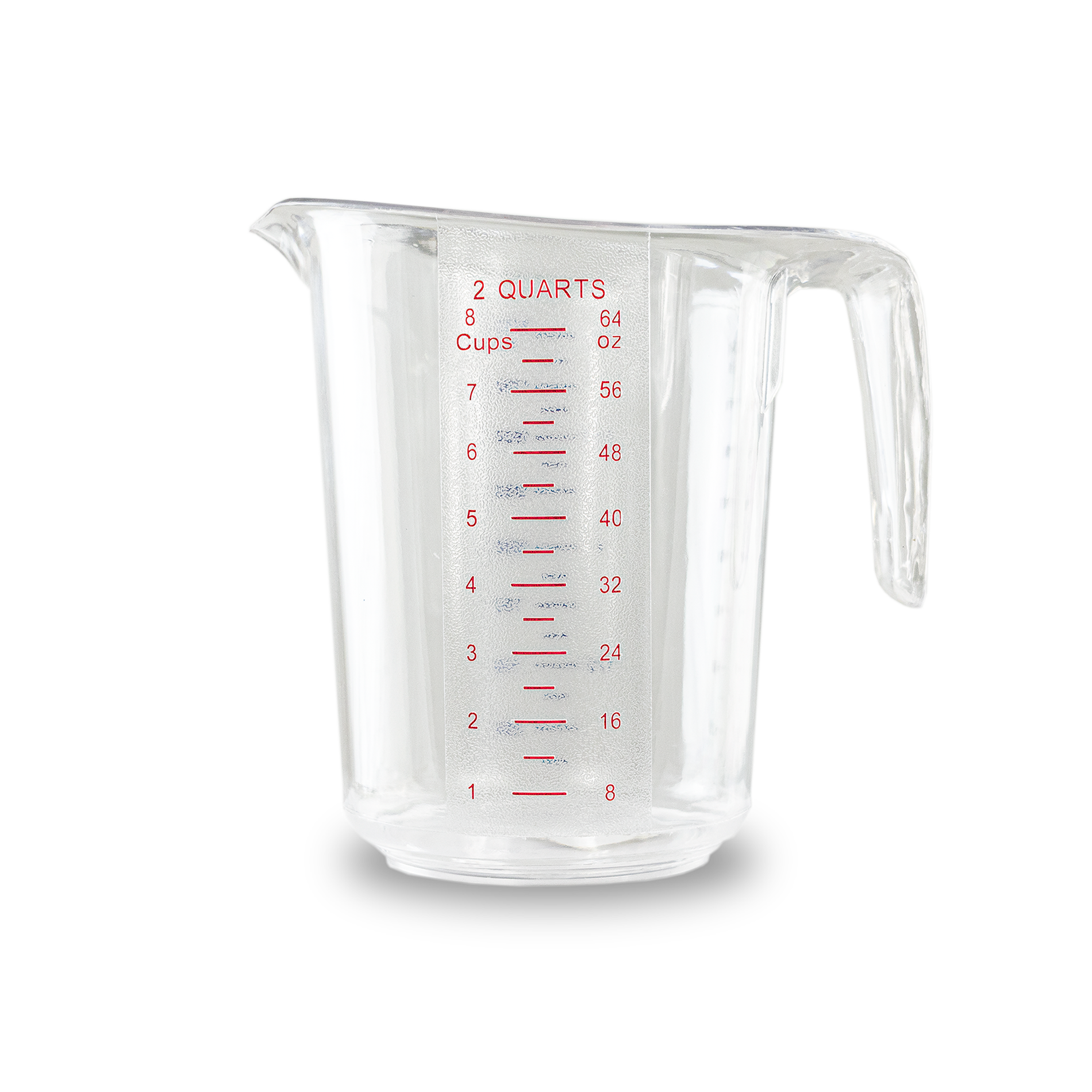 Jarra de policarbonato medidora graduada, capacidad de 1 litro.