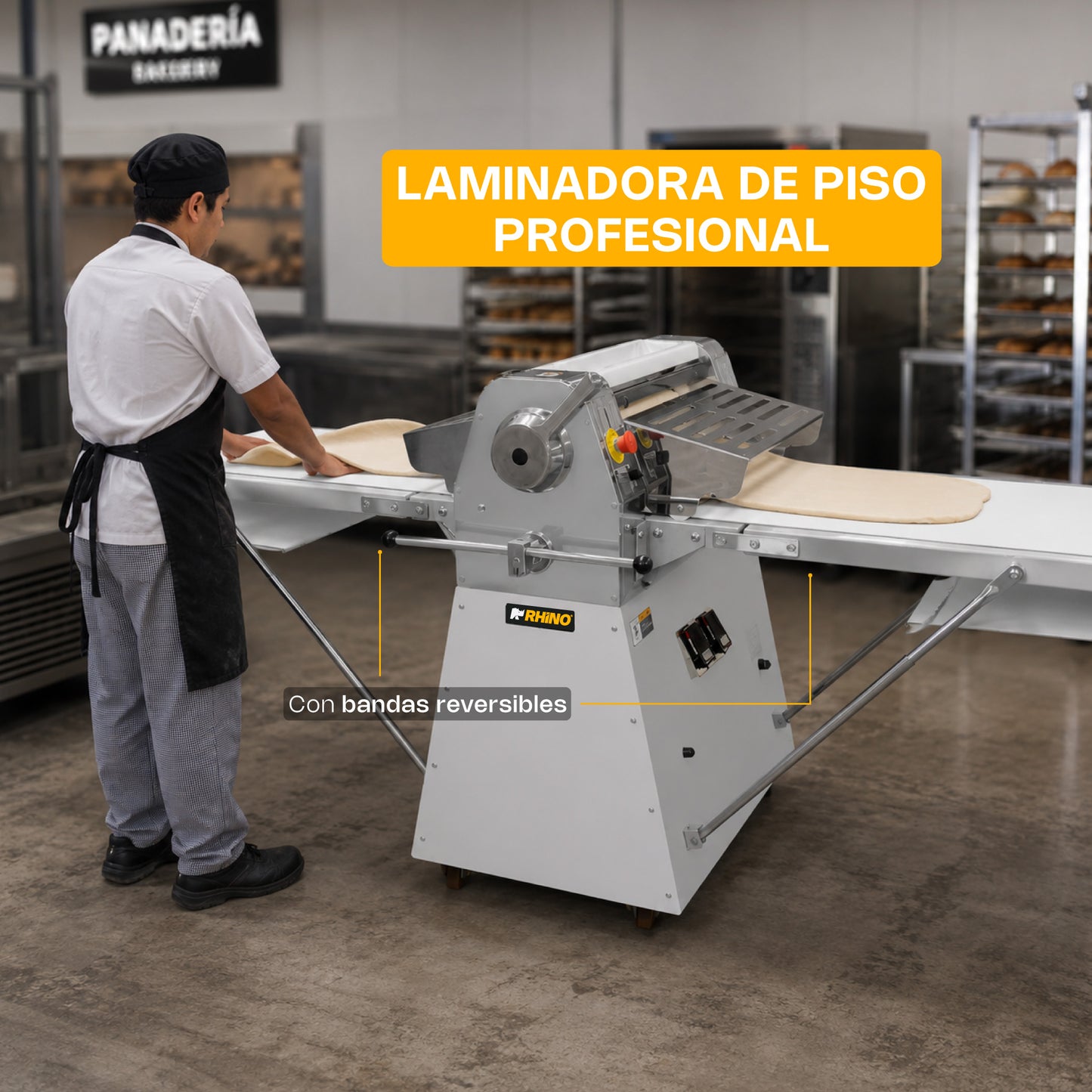 Laminadora de mesa con bandas reversibles 550W LAMBA-274P