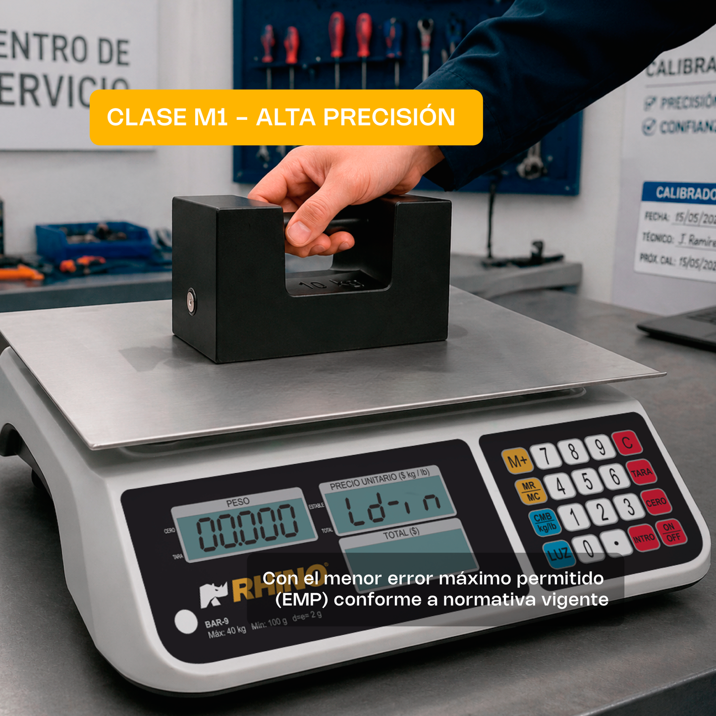 Pesa Patrón de Hierro de Alta Densidad 10 kg PESA-10S