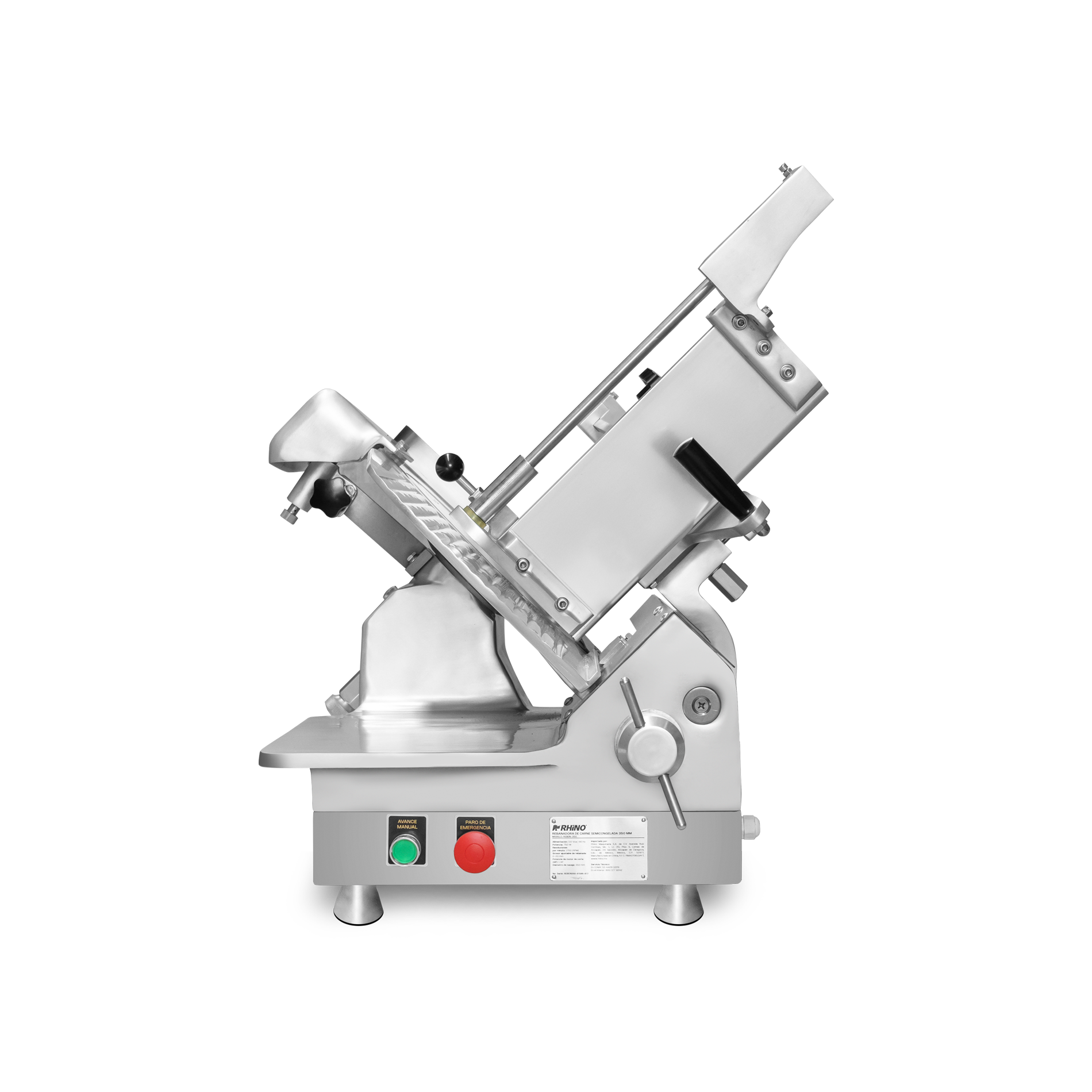 Rebanadora de engranes para carne semi congelada con cuchilla de 350 mm de diámetro