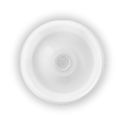 Recipiente para aderezo, de polipropileno, polietileno y silicona, con válvula, transparente 12 oz.